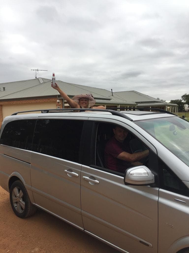 The 7 seater Mercedes on a suburban pickup